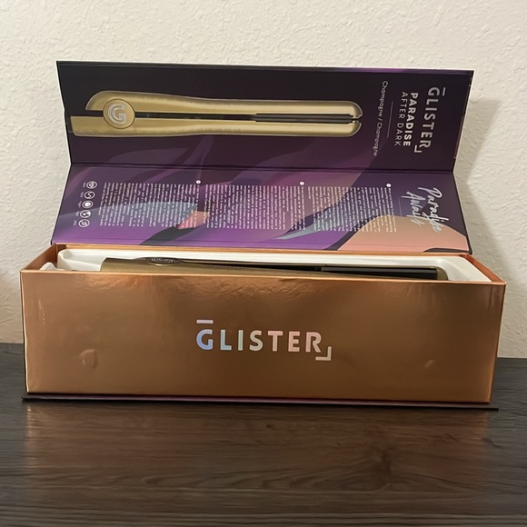 Glister ceramic hair straightener in champagne with selfie ring - Picture 6 of 8